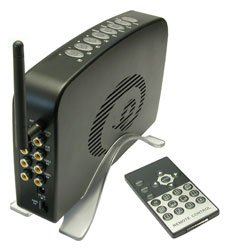 Ricevitore wireless con funzioni quad, picture-in-picture, zoom, freeze