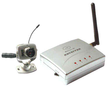 Microtelecamera wireless senza fili con audio e ricevitore
